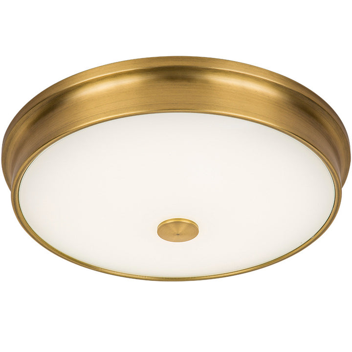 Traditionelle europäische runde Eisen-Glas-LED-Deckenleuchte für das Schlafzimmer 