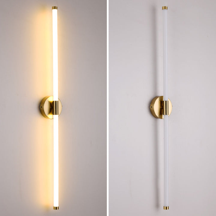 Lámpara de pared LED de silicona de hierro con base redonda minimalista moderna para dormitorio 