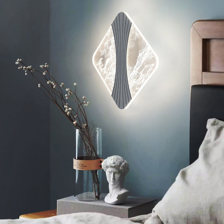 Moderne Luxus Runde Quadrat Hardware Acryl LED Wandleuchte Für Wohnzimmer 