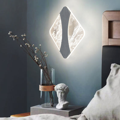 Modern Luxury Round Square Hardware Acrylic LED Wall Sconce Lamp For Living Room