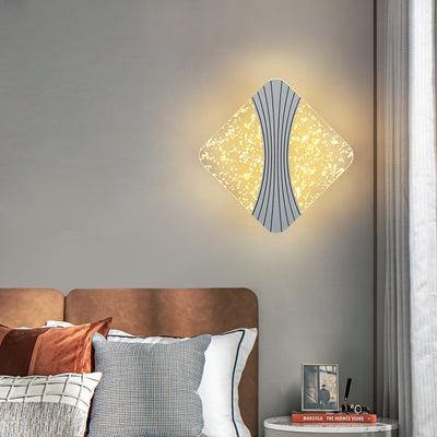 Modern Luxury Round Square Hardware Acrylic LED Wall Sconce Lamp For Living Room