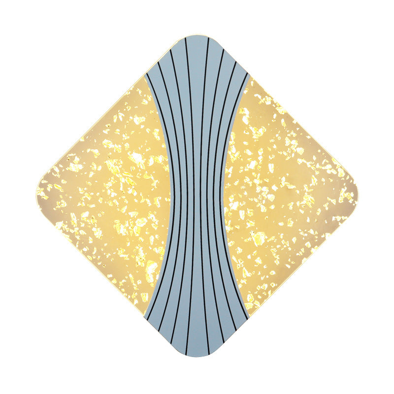 Moderne Luxus Runde Quadrat Hardware Acryl LED Wandleuchte Für Wohnzimmer 