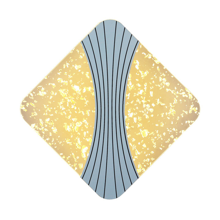 Moderne Luxus Runde Quadrat Hardware Acryl LED Wandleuchte Für Wohnzimmer 