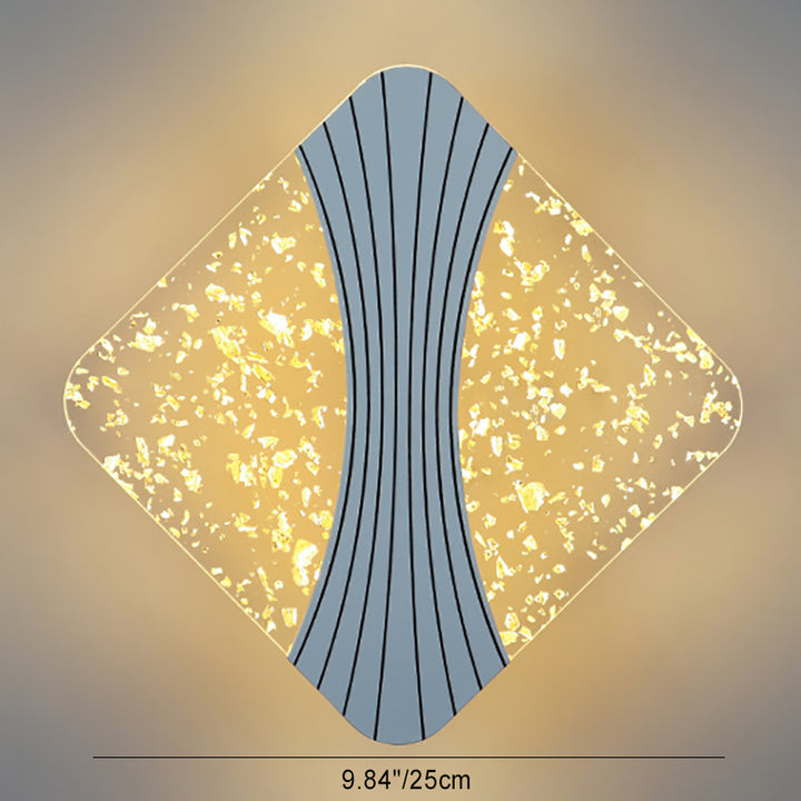 Moderne Luxus Runde Quadrat Hardware Acryl LED Wandleuchte Für Wohnzimmer 