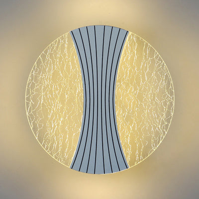 Modern Luxury Round Square Hardware Acrylic LED Wall Sconce Lamp For Living Room