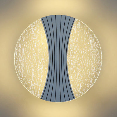 Modern Luxury Round Square Hardware Acrylic LED Wall Sconce Lamp For Living Room