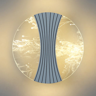 Modern Luxury Round Square Hardware Acrylic LED Wall Sconce Lamp For Living Room