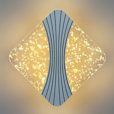 Modern Luxury Round Square Hardware Acrylic LED Wall Sconce Lamp For Living Room