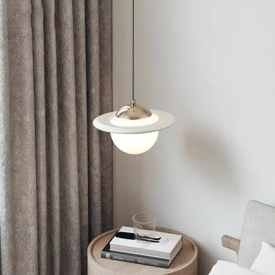 Contemporary Creative Globe Iron Resin LED Pendant Light For Bedroom