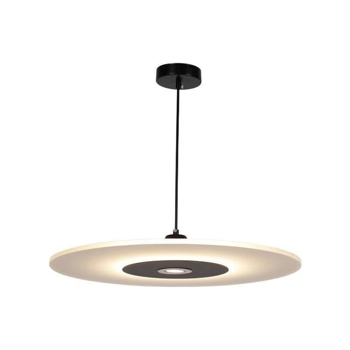 Suspension LED en forme de disque rond nordique contemporain en acrylique et fer pour salle à manger 