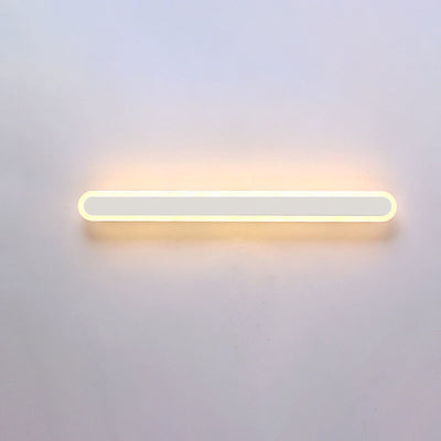 Moderne Minimalistische Lange Ovale Streifen Acryl Lampenschirm Eisen LED Wandleuchte Für Wohnzimmer 