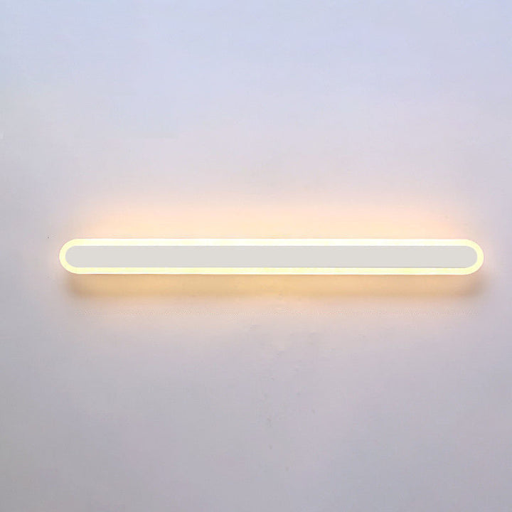 Moderne Minimalistische Lange Ovale Streifen Acryl Lampenschirm Eisen LED Wandleuchte Für Wohnzimmer 