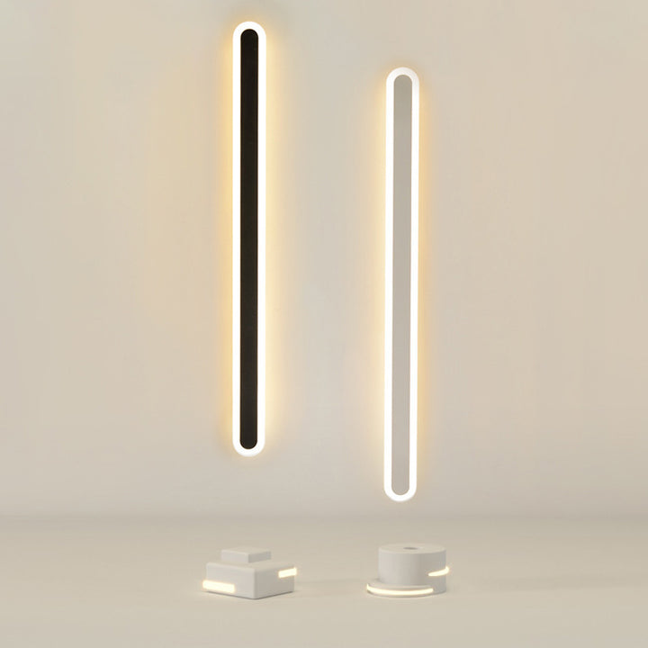 Moderne Minimalistische Lange Ovale Streifen Acryl Lampenschirm Eisen LED Wandleuchte Für Wohnzimmer 