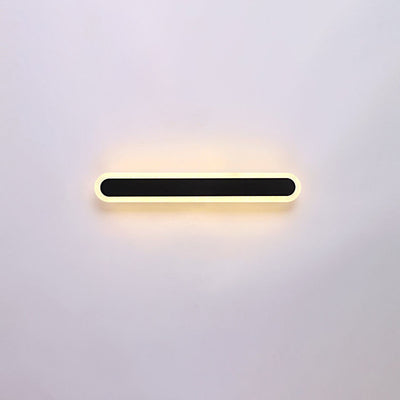 Moderne Minimalistische Lange Ovale Streifen Acryl Lampenschirm Eisen LED Wandleuchte Für Wohnzimmer 