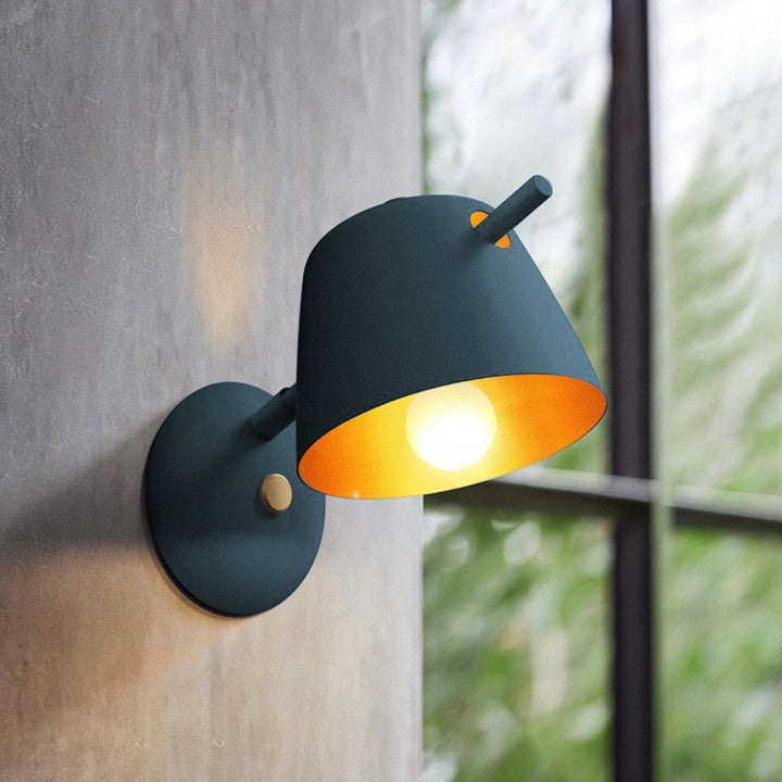 Bol contemporain nordique rond cadre en fer 1-lumière pour salon 