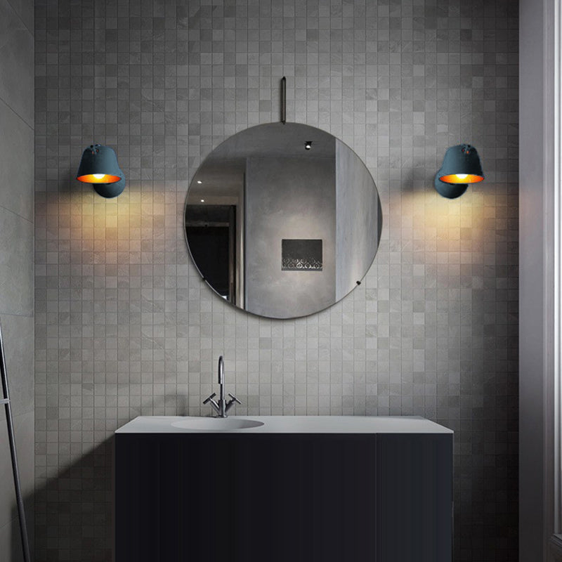 Bol contemporain nordique rond cadre en fer 1-lumière pour salon 
