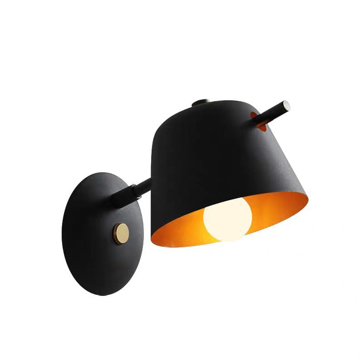 Bol contemporain nordique rond cadre en fer 1-lumière pour salon 