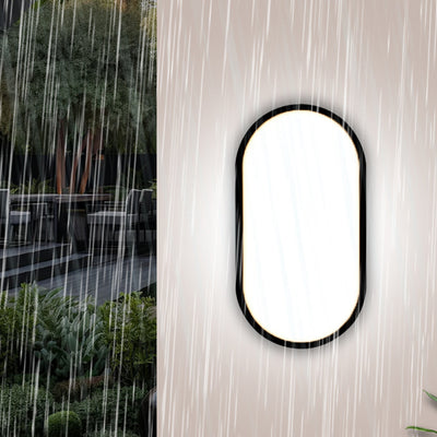 Moderne Minimalistische Wasserdichte Ovale PP PC LED Wandleuchte Für Außen 