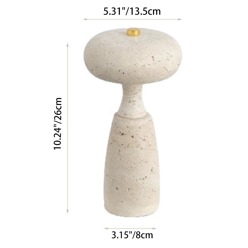 Lámpara de Mesa LED en Forma de Piedra de Arco de Hongo Recargable por USB Creativa Contemporánea para Dormitorio 