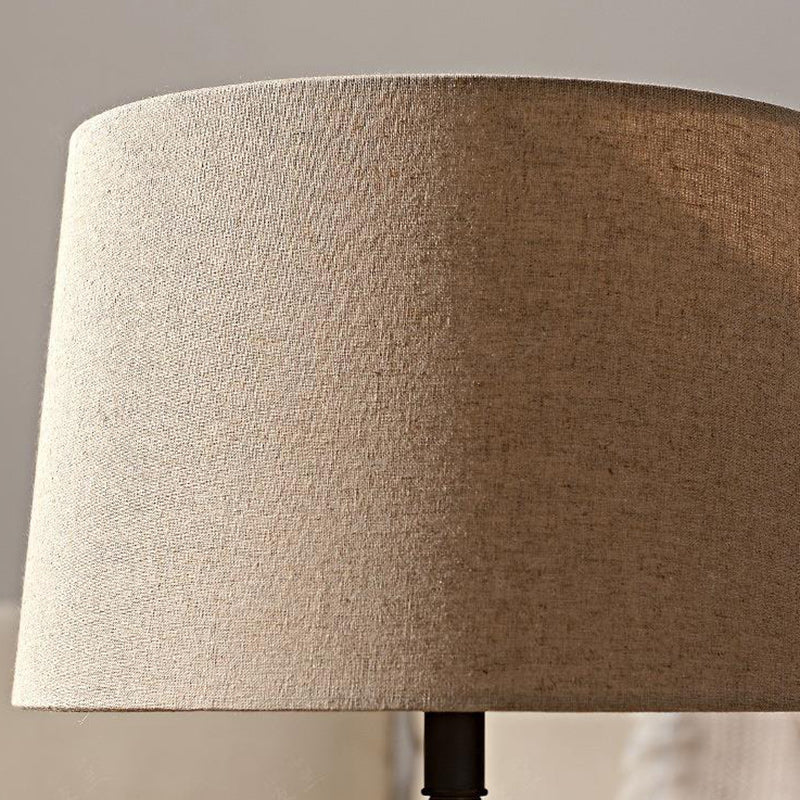 Lampe de table 1 lumière en céramique ovale chinoise traditionnelle pour salon 