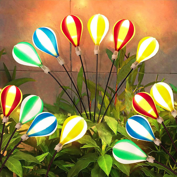 Lumière de paysage de pelouse LED en fer plastique à ballon solaire créatif contemporain pour jardin 
