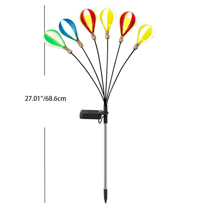 Lumière de paysage de pelouse LED en fer plastique à ballon solaire créatif contemporain pour jardin 