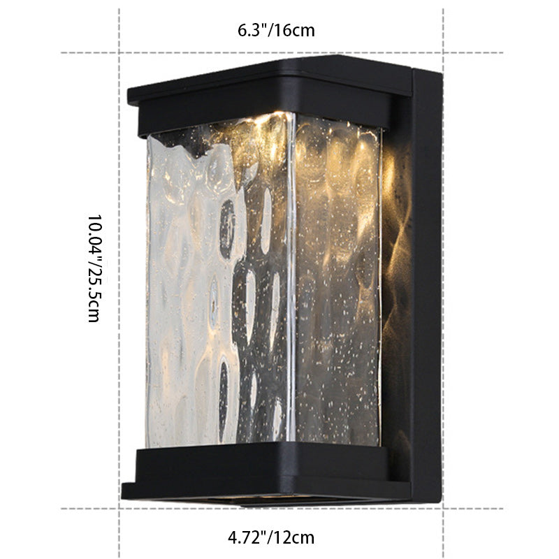 Applique murale LED en verre d&