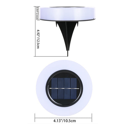 ضوء المناظر الطبيعية LED بلاستيكي ABS مقاوم للماء ذو ​​الأسطوانة الدائرية الشمسية البسيطة الحديثة لحديقة 