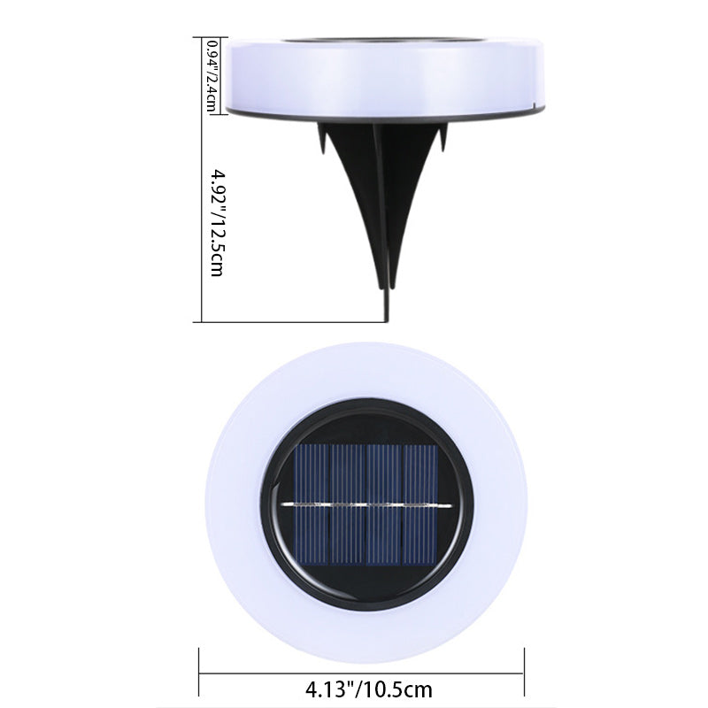 ضوء المناظر الطبيعية LED بلاستيكي ABS مقاوم للماء ذو ​​الأسطوانة الدائرية الشمسية البسيطة الحديثة لحديقة 