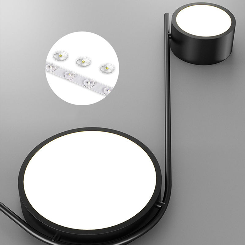 Lumière de plafond LED moderne minimaliste en fer avec cylindre long pour salon 