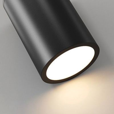 Lumière de plafond LED moderne minimaliste en fer avec cylindre long pour salon 