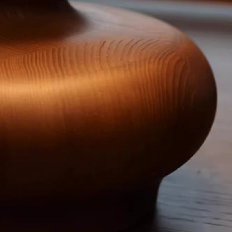 Lampe de table traditionnelle française cylindre ronde ovale sphérique en tissu bois massif 1 lumière pour chambre 