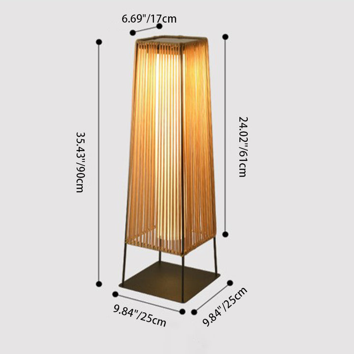 Lumière paysagère LED moderne minimaliste solaire étanche en bande prismatique en acier inoxydable et rotin pour patio extérieur 
