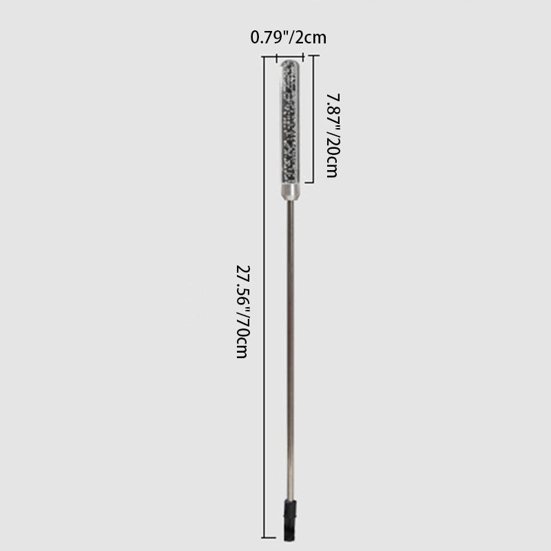 Lámpara de paisaje para césped al aire libre contemporánea escandinava impermeable cilindro ovalado burbujas de caña acero inoxidable acrílico LED para patio exterior 