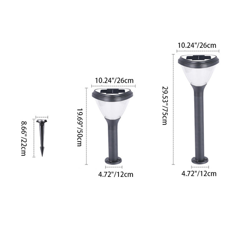 Moderne minimalistische Solar wasserdichte Zylinder Herz Aluminium PVC LED Boden Stecker Rasen Landschaft Lampe für Garten 