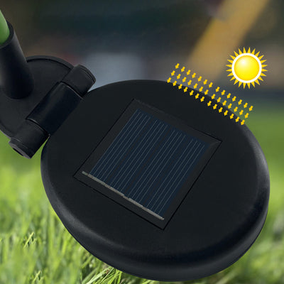 مصباح المناظر الطبيعية LED بزهور التوليب الاصطناعية المضادة للماء بالطاقة الشمسية مصنوع من الفولاذ المقاوم للصدأ وقماش ABS مع قابس أرضي للحدائق الخارجية 