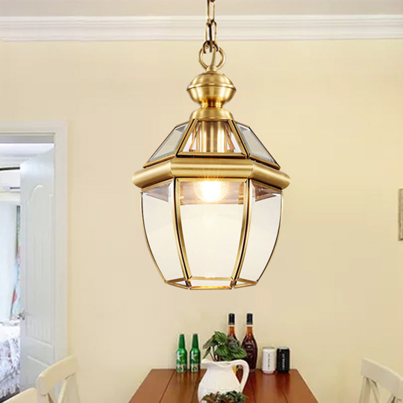 Lámpara colgante de 1 luz de vidrio de cobre a rayas moderna minimalista ovalada redonda para dormitorio 