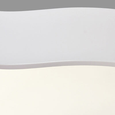 Lustre de plafond LED en acrylique avec fer à dents pour enfants créatif contemporain pour salon 
