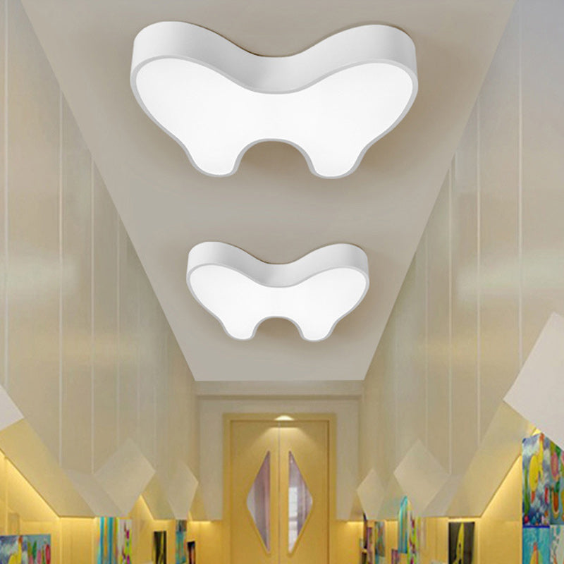 Lustre de plafond LED en acrylique avec fer à dents pour enfants créatif contemporain pour salon 