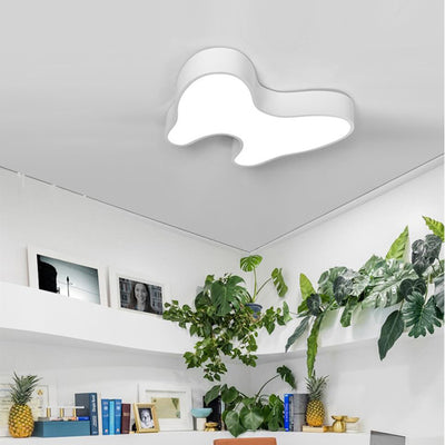 Lustre de plafond LED en acrylique avec fer à dents pour enfants créatif contemporain pour salon 