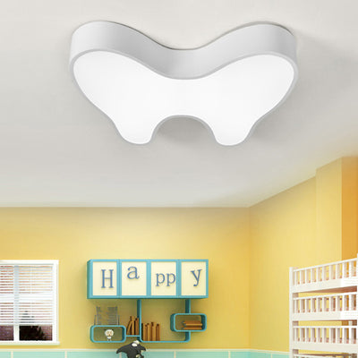 Lustre de plafond LED en acrylique avec fer à dents pour enfants créatif contemporain pour salon 
