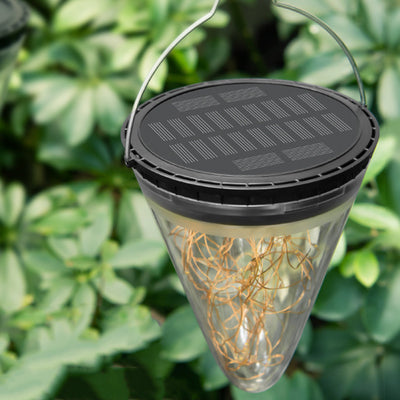 Moderne unbedeutende wasserdichte Solarkegel-mit Filigran geschmückte PC ABS LED Pendelleuchte für Garten 