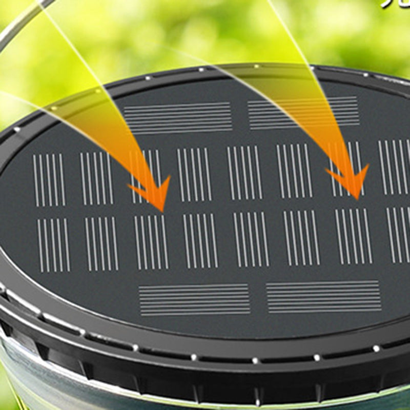 Lumière Suspendue à LED Étanche Solaire Minimaliste Moderne en Filigrane en Cône PC ABS pour Jardin 