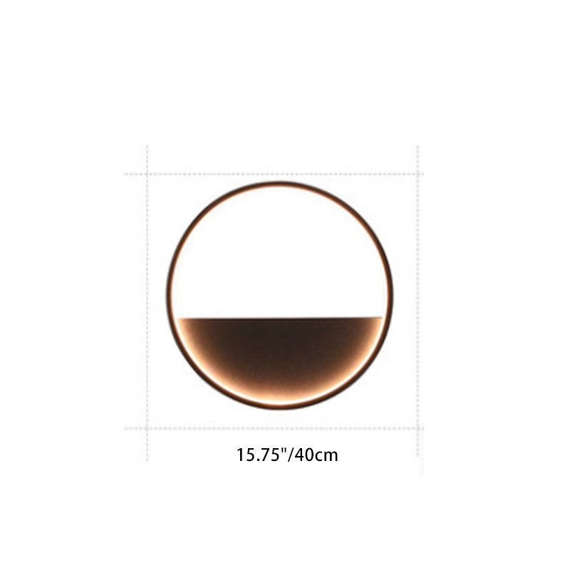 Applique murale extérieure LED en acier inoxydable et aluminium, contemporaine, scandinave, étanche, ronde, hexagonale, semi-circulaire, trapézoïdale pour jardin 