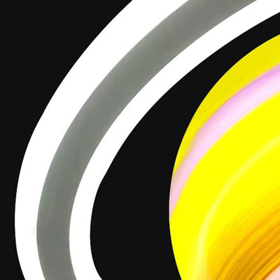 Lustre suspendu moderne minimaliste en forme de planète avec boule en PVC et fer à 1 lumière pour chambre d'enfants 
