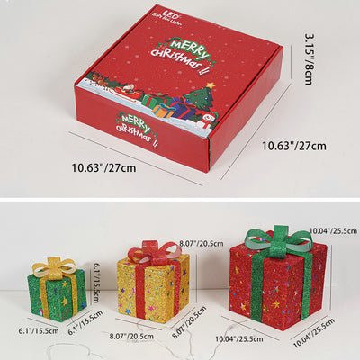 Moderne minimalistische quadratische Weihnachtsgeschenkbox PVC LED Stehlampe dekoratives Licht für Wohnzimmer