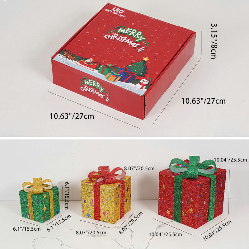 Moderne minimalistische quadratische Weihnachtsgeschenkbox PVC LED Stehlampe dekoratives Licht für Wohnzimmer