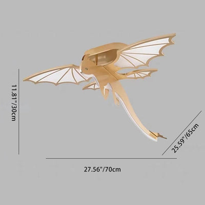 Luz de techo semiempotrada LED de acrílico PVC hierro chasis ovalado dinosaurio para niños creativa contemporánea para dormitorio infantil 