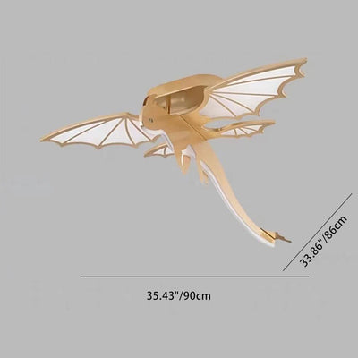 Luz de techo semiempotrada LED de acrílico PVC hierro chasis ovalado dinosaurio para niños creativa contemporánea para dormitorio infantil 