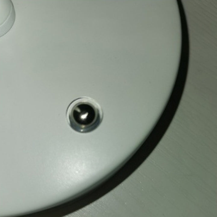 Lámpara de mesa de 1 luz con base de disco de tallo en forma de pétalo redonda moderna minimalista para dormitorio 